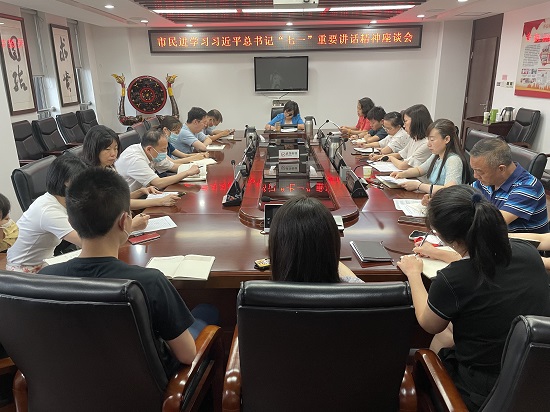 民進(jìn)武漢市委會召開學(xué)習(xí)習(xí)近平總書記“七一”重要講話精神座談會
